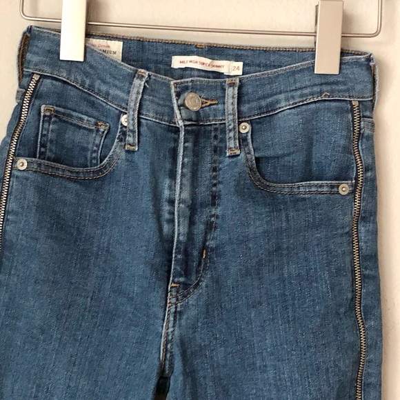 \Levi’s\• Mile High Super Skinny Side Zipper Jeans - Picture 5 of 16